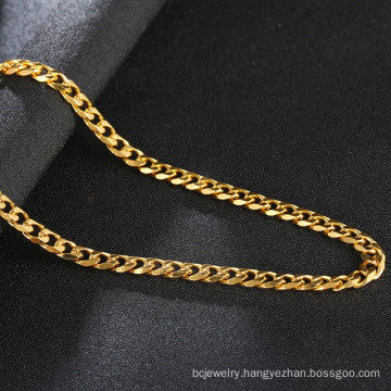 Shangjie OEM kalung classic vintage hip hop jewelry necklace hip hop gold plated necklace fashion cuban chain